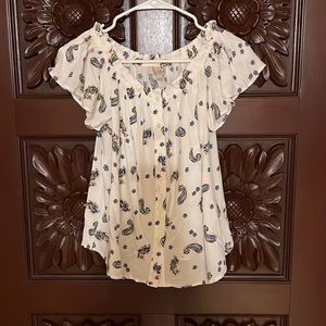 Loft NWT Button Down Top Size MP